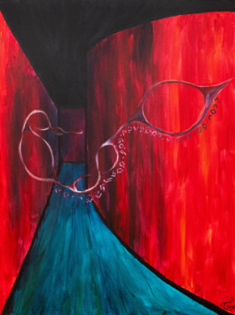 Painting of corridor in Unknown World Thibaut Cudré-Mauroux