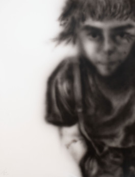 Airbrush self portrait Thibaut Cudré-Mauroux