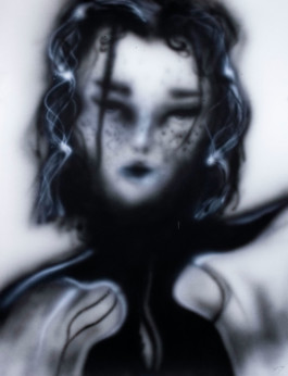 Airbrush painting Model women beautiful Thibaut Cudré-Mauroux