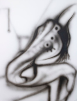 Horse airbrush painting Thibaut Cudré-Mauroux