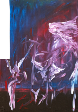 Painting abstract Evangelion Thibaut Cudré-Mauroux