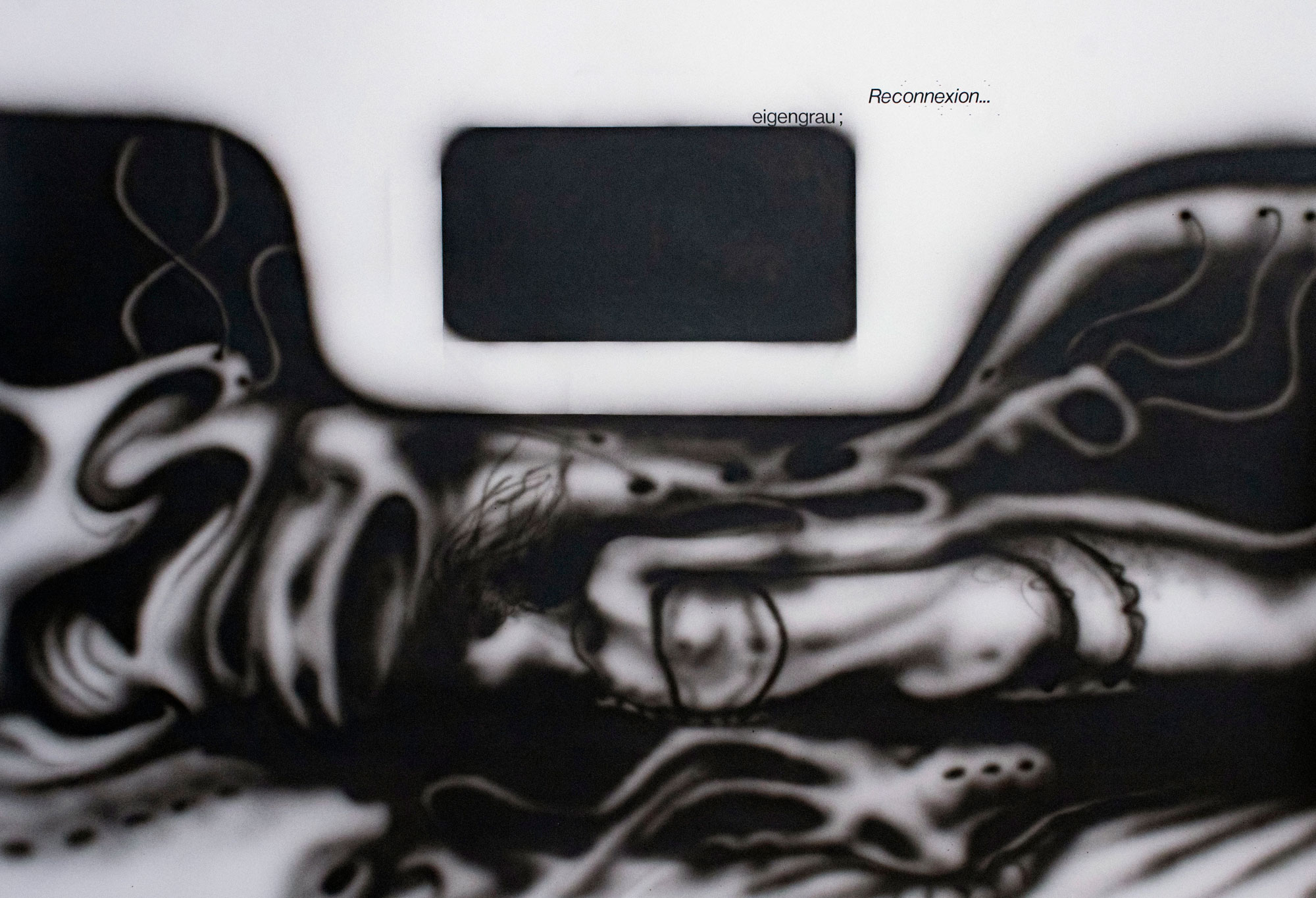 Airbrush painting pulsions Thibaut Cudré-Mauroux