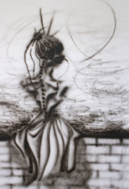 airbrush girl waiting Thibaut Cudré-Mauroux