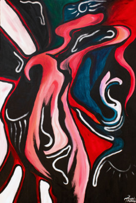 Painting of humaoid in Unknown World Thibaut Cudré-Mauroux