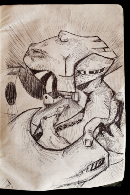 sketch of army Thibaut Cudré-Mauroux